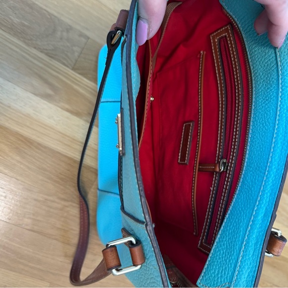 Dooney & Bourke Vintage Pebble Leather in Tiffany Blue Handbag purse - Picture 15 of 15